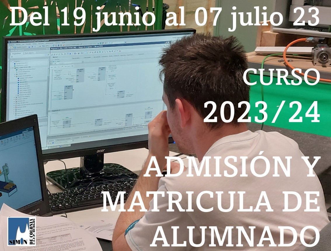 Solicitud y matrícula para el curso 2023-2024