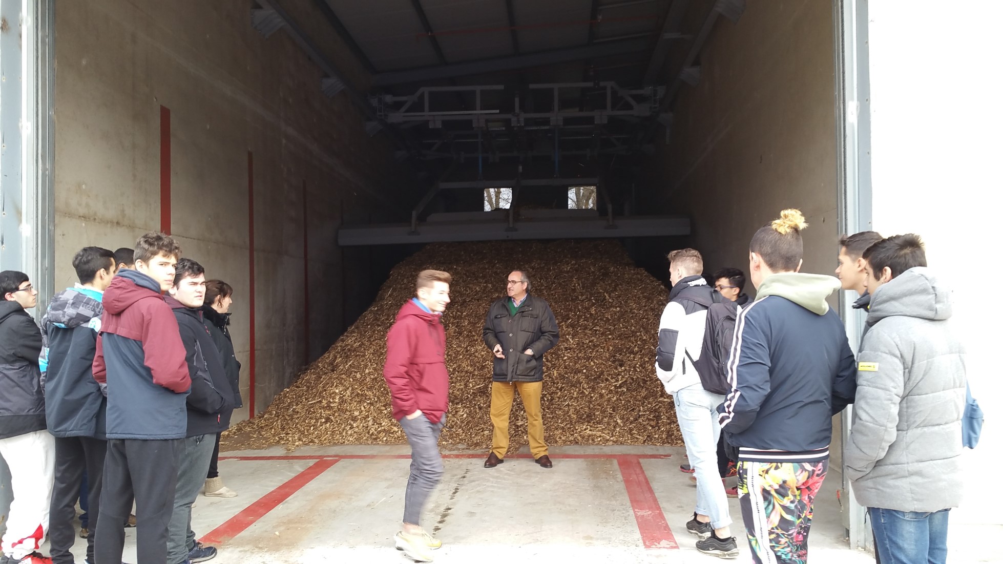 Visita a la Planta de Biomasa de los alumnos de 1º Calor/Frío