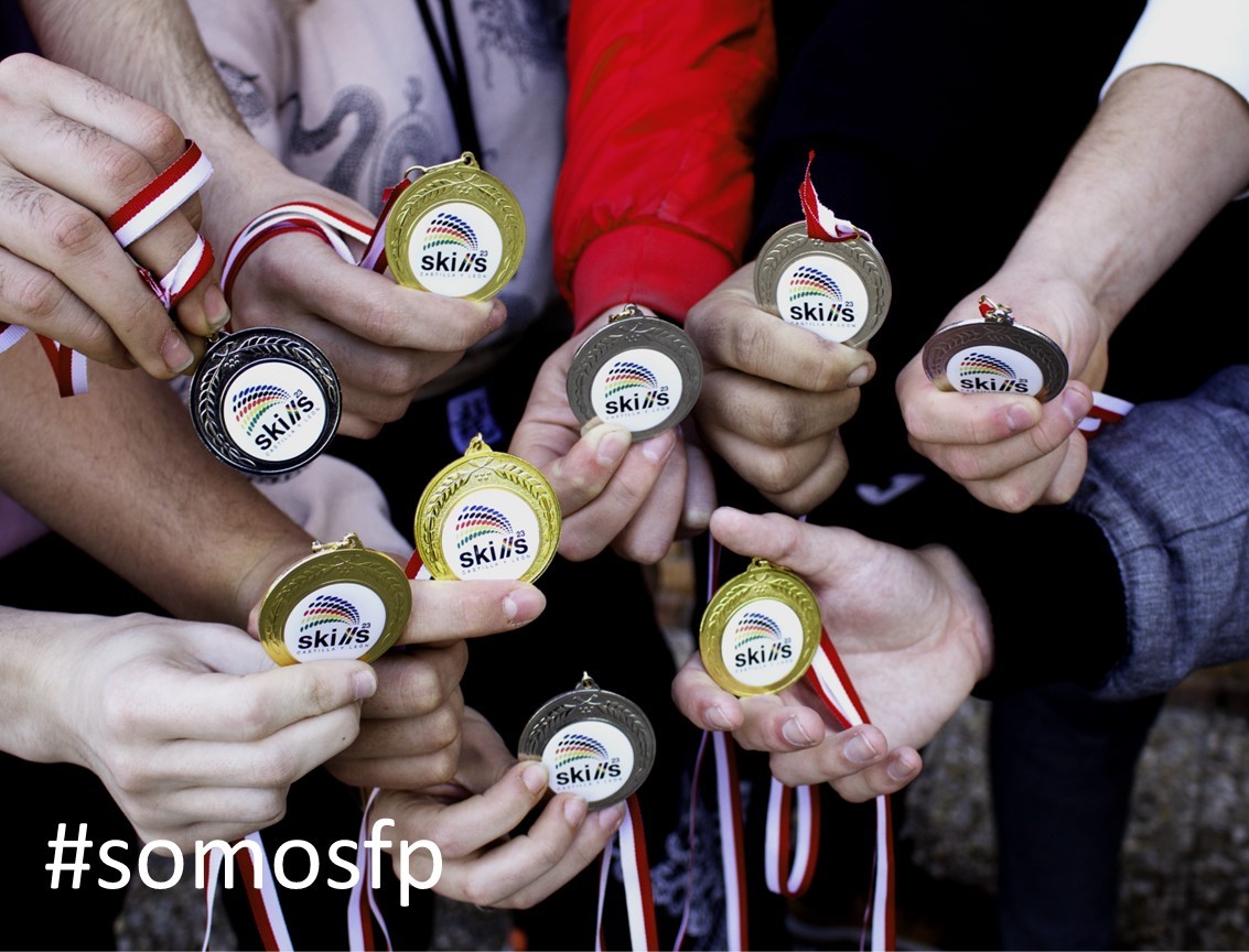 Medallas en el CIFP Simón de SKILLS CYL 2023