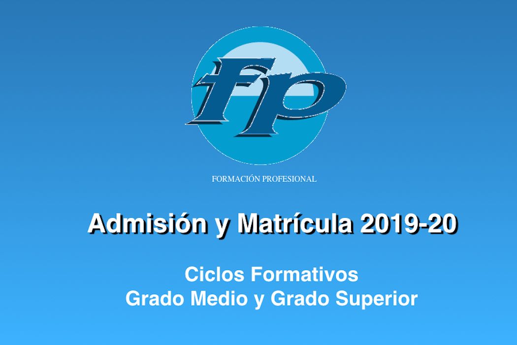 Solicitud y matrícula en ciclos de FP Básica curso 2019-2020